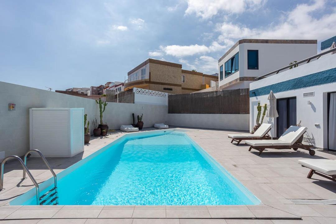 Casa Edem Playa Del Hombre Con Piscina Y Solarium Telde Exterior foto
