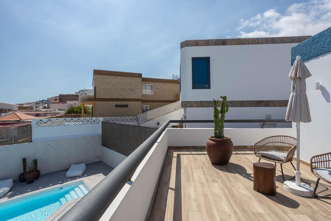 Casa Edem Playa Del Hombre Con Piscina Y Solarium Telde Exterior foto